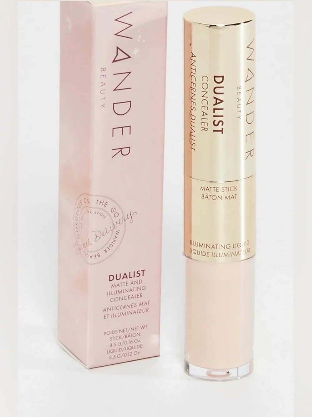 NWT Wander Beauty Dualist Concealer Matte & Illuminating in Ivory Fair